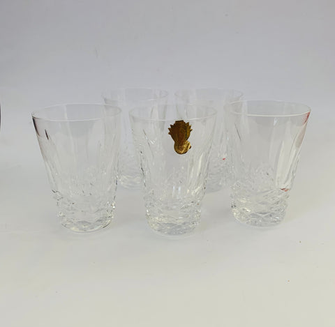 Set of Five Waterford Kenmare Small Whiskey Glasses