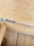 Antique solid oak storage chest or tool box