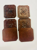 Set of Six Leather Coasters