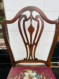Wooden Edwardian Tapestry Chair