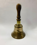 Antique brass school bell