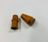 Antique wooden treen needle case