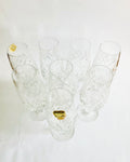 Set of Eight Webb Corbett Champagne Glasses