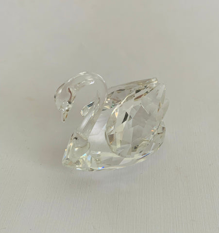 Small Swarovski Crystal swan