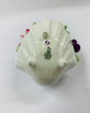 Royal Doulton china flowers in a shell