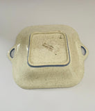 Charlotte Rhead design Blue Peony 2 handled dish