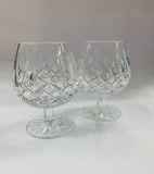 Pair of Waterford Crystal Lismore pattern Brandy balloons