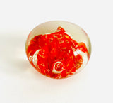 Orange Millefiori Style Paperweight
