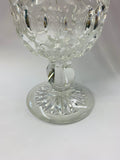 Depression glass bubble effect vase