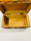 Camphor wood carved jewellery box