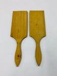 Pair of vintage wooden butter paddles