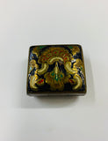 Brass and enamel pill box