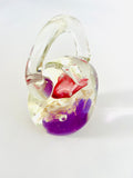 Miniature Pink and Purple   Handbag Paperweight