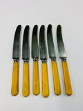 Set 6 Bone handle knives