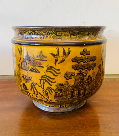 Royal Doulton yellow Willow Jardiniere