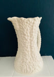 Rare white Sylvac hollyhock large jug