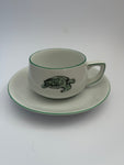 German Lacroix Cup and Saucer with Turtle