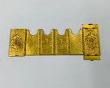 Victorian brass folding needle vase