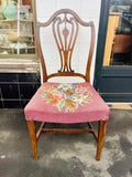 Wooden Edwardian Tapestry Chair