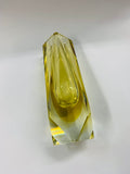 Yellow Midcentury Murano Glass vase