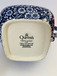 Queens Blue Calico Style Teapot