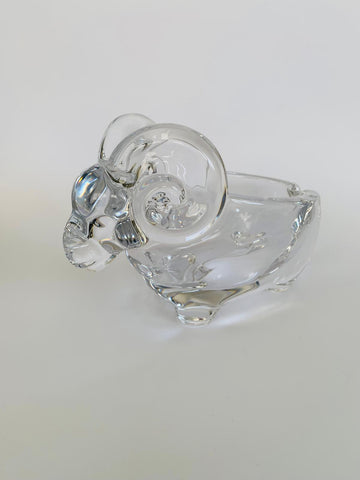 Glass Ram Dish