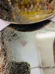 Set of 6 large silver plated coasters