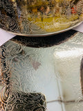 Set of 6 large silver plated coasters