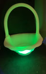 Uranium glass basket
