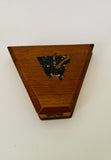 Antique wooden treen needle case