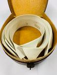 Antique leather collar box with 5 collars