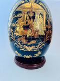 Large porcelain Egg with Limoges Design