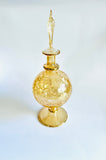 Golden Glass Perfume Bottle