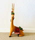 Wooden Reindeer Sitting