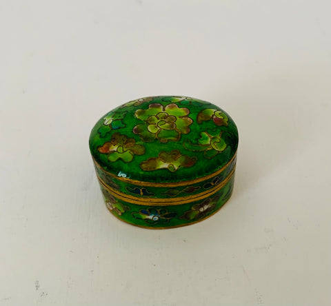 Antique Cloisonné pill box