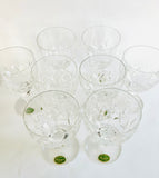 Set of Eight Stuart Crystal Short Glasses