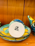 Retro NZ pottery teaset for 2