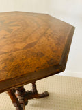 Victorian Kauri and inlay wooden side table