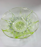 Uranium glass Art Deco bowl