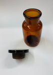 Amber glass chemist bottle