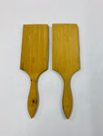 Pair of vintage wooden butter paddles