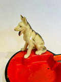Happy Dog Porcelain Ashtray