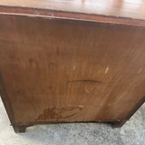 Victorian mahogany serpentine chest of drawers
