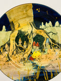 Rare large Royal Doulton Gnomes plate by Charles Noke
