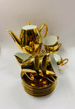 15 Piece Rembrandt gold coffee set