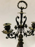 Antique bronze candelabra