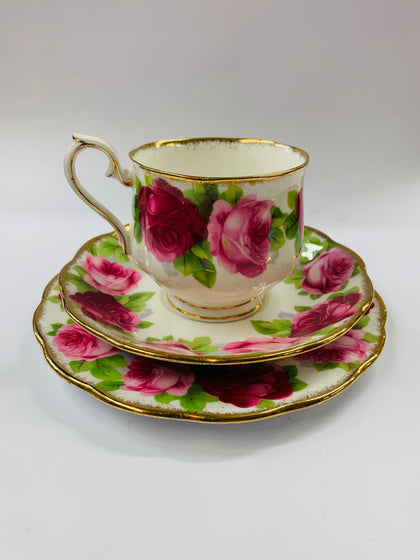 Royal Albert Old English Roses trio