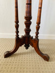 Victorian Kauri and inlay wooden side table