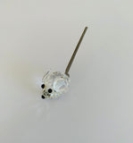 Swarovski Crystal Mouse with Silver Coloured Tail