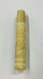 Ornate carved bone needle vase with bone needles etc inside